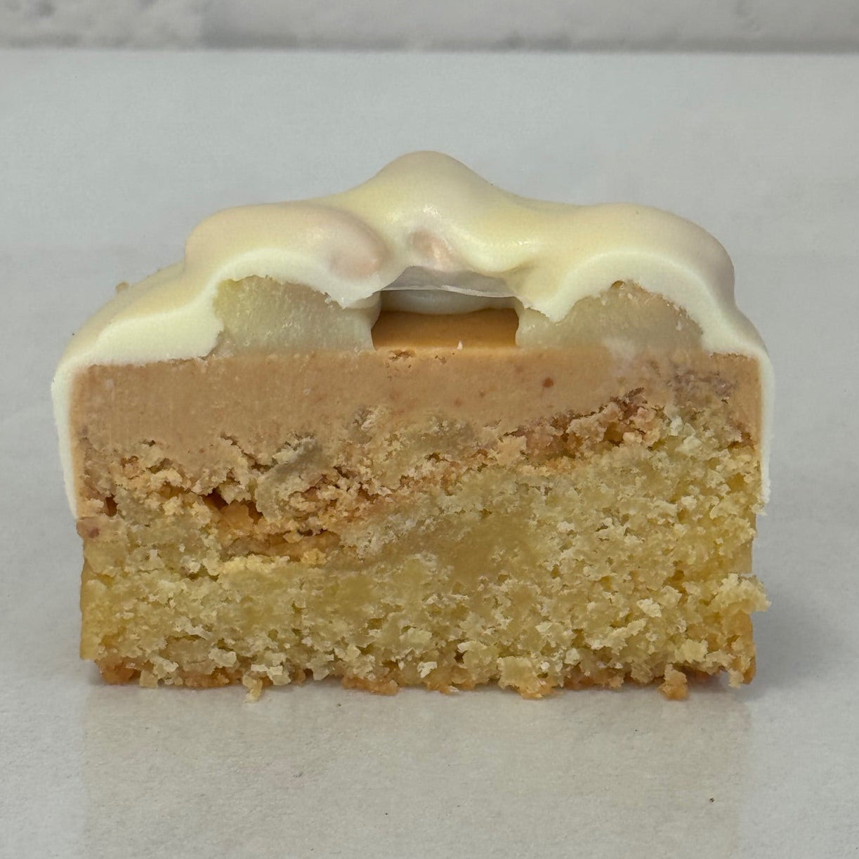 inside peanut blondie cake