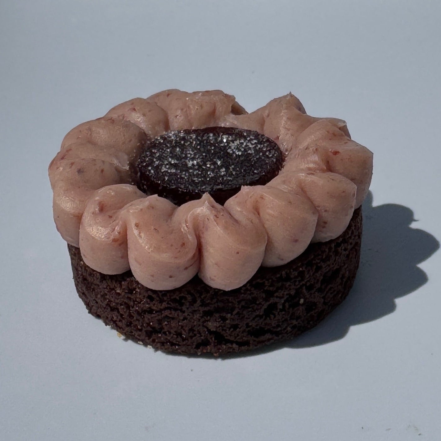 Cocoa Breton Biscuit with Cherry Ganache and Cherry Pâte de Fruit