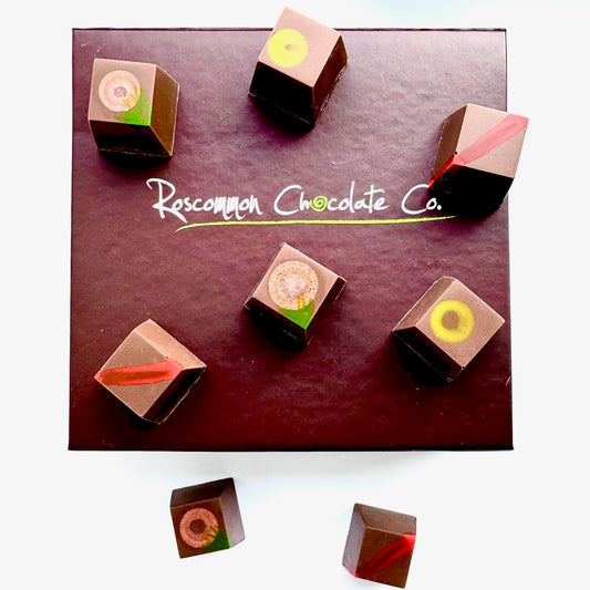 Small batch chocolates from Roscommon — hand-painted Irish handmade treats in orange, salted caramel, and Irish cream liqueur flavors, ideal for luxury gifting, corporate events, weddings, and personal indulgence.