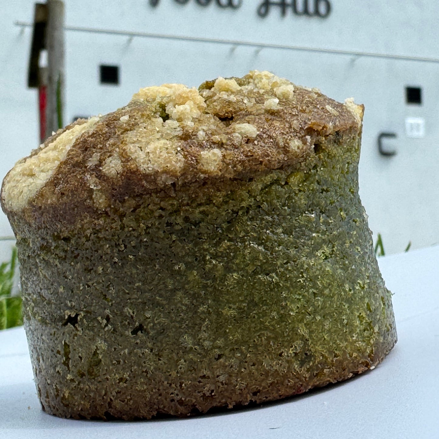 Pistachio Crumble Cake with Cherry